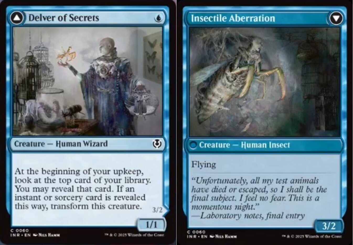 Delver of Secrets // Insectile Aberration