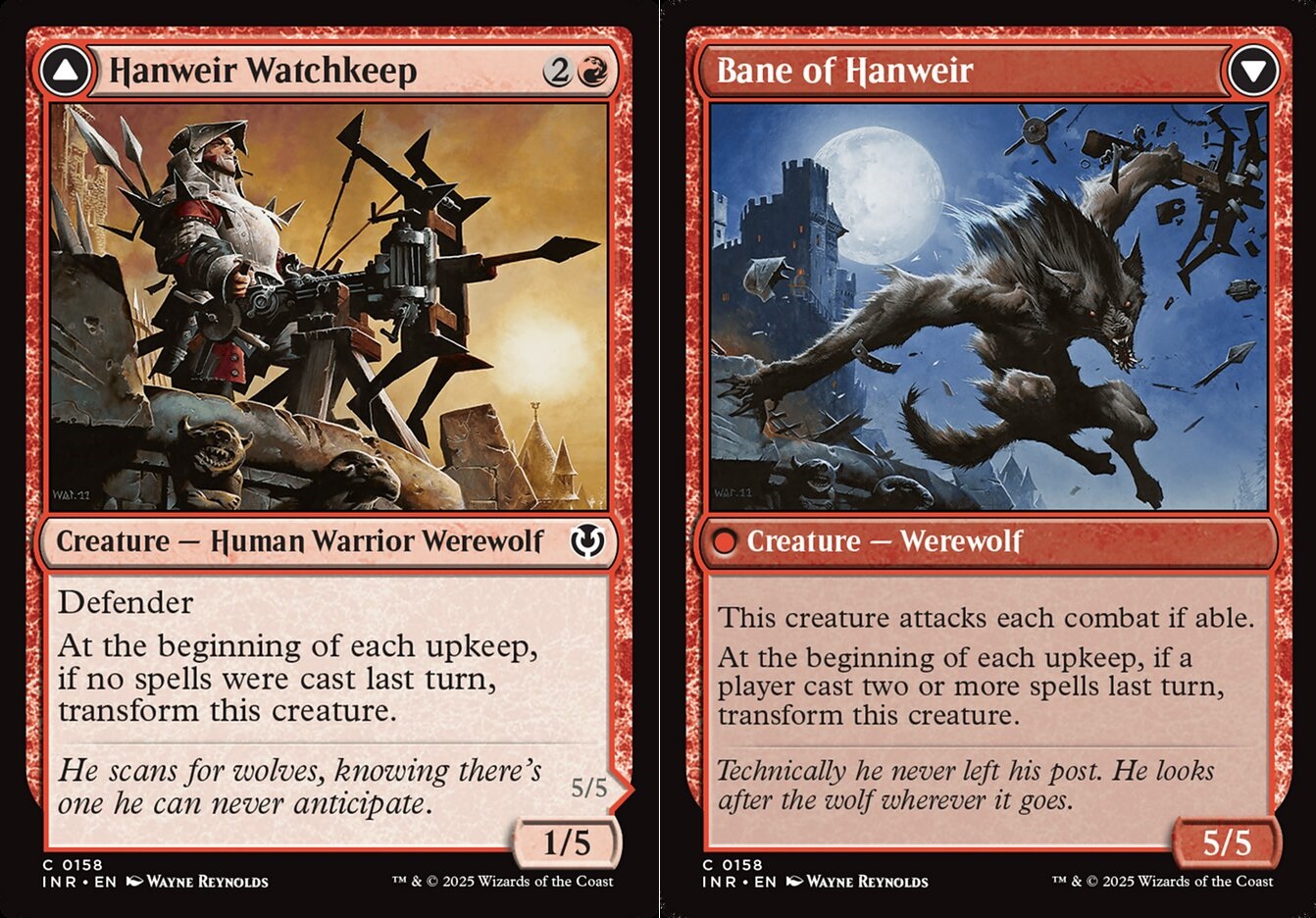 Hanweir Watchkeep // Bane of Hanweir - Foil