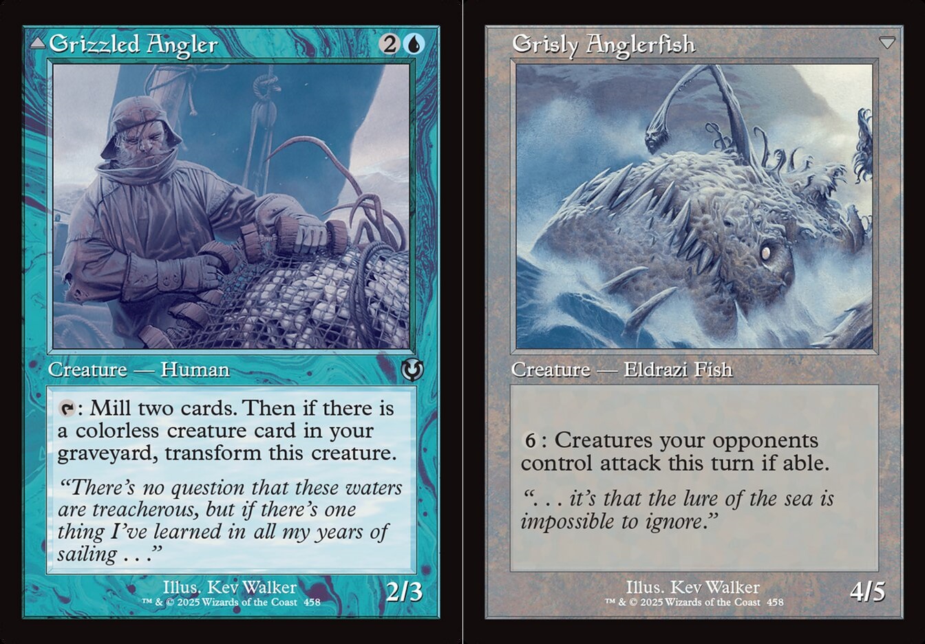 Grizzled Angler // Grisly Anglerfish - Retro Frame