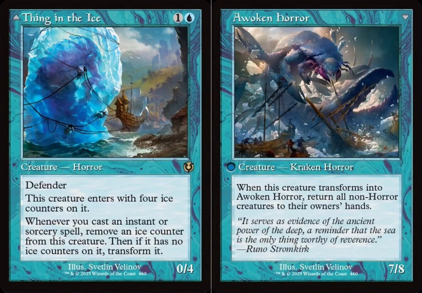 Thing in the Ice - Foil - Retro Frame