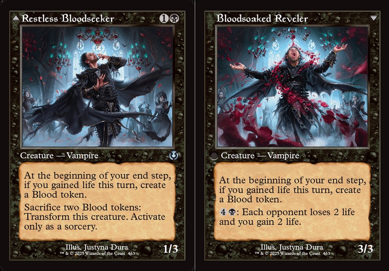 Restless Bloodseeker // Bloodsoaked Reveler - Retro Frame