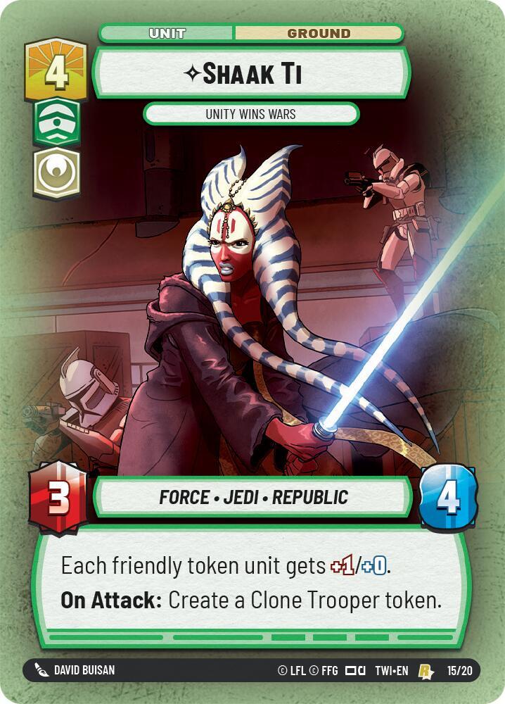 Shaak Ti - Unity Wins Wars (Weekly Play Promos)