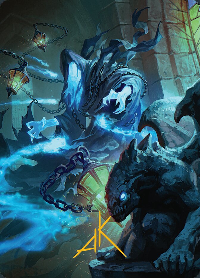 Mausoleum Wanderer Art Card - Gold-Stamped Signature