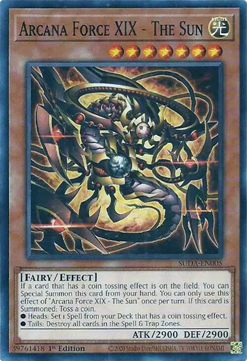 Arcana Force XIX - The Sun - SUDA-EN005 - Common - 1st Edition