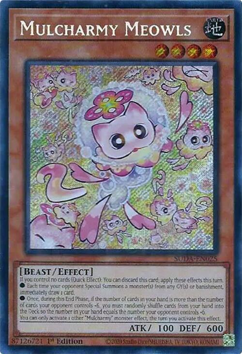 Mulcharmy Meowls - SUDA-EN025 - Secret Rare - 1st Edition
