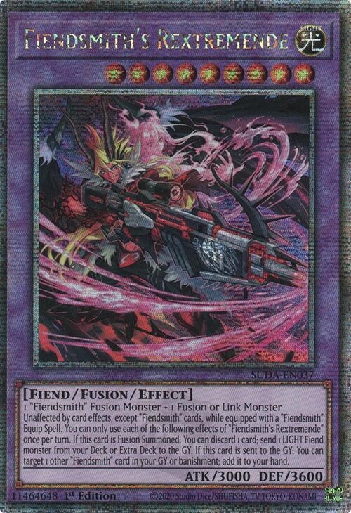 Fiendsmiths Rextremende - SUDA-EN037 - Quarter Century Secret Rare - 1st Edition