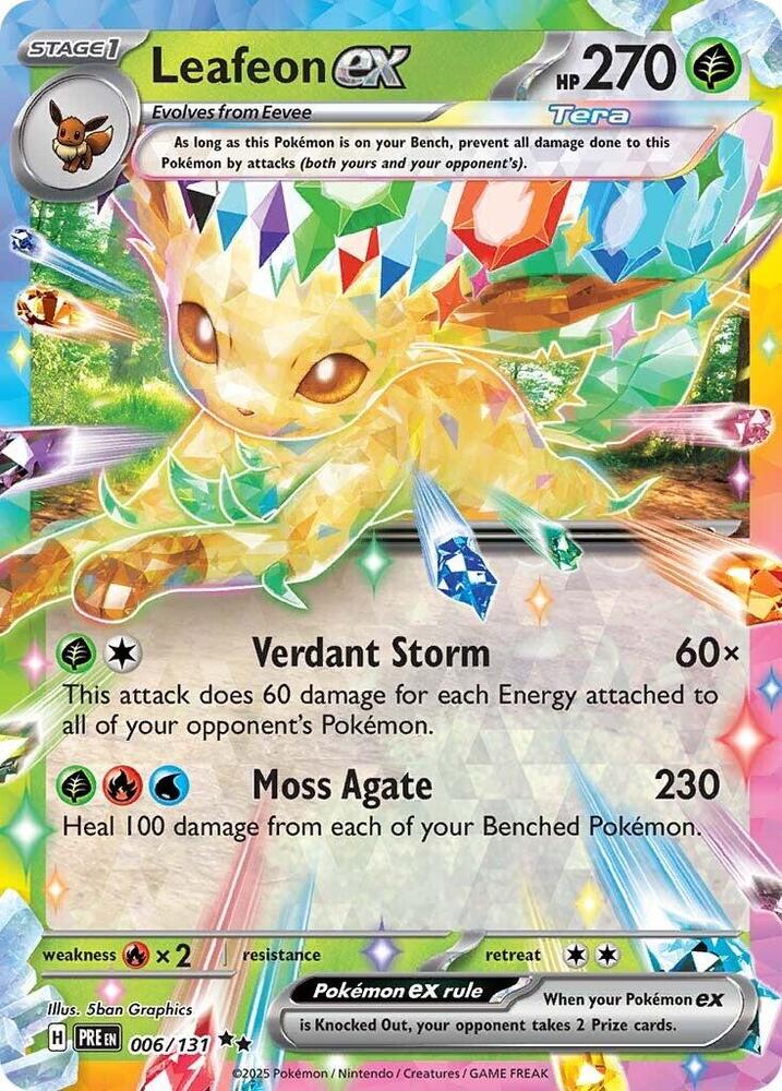 Leafeon ex - 006/131 - 006/131 - Double Rare