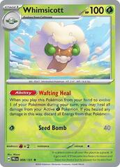 Whimsicott (Master Ball Pattern) - 008/131 - Rare - Reverse Holo