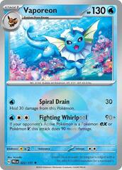 Vaporeon (Poke Ball Pattern) - 022/131 - Rare - Reverse Holo