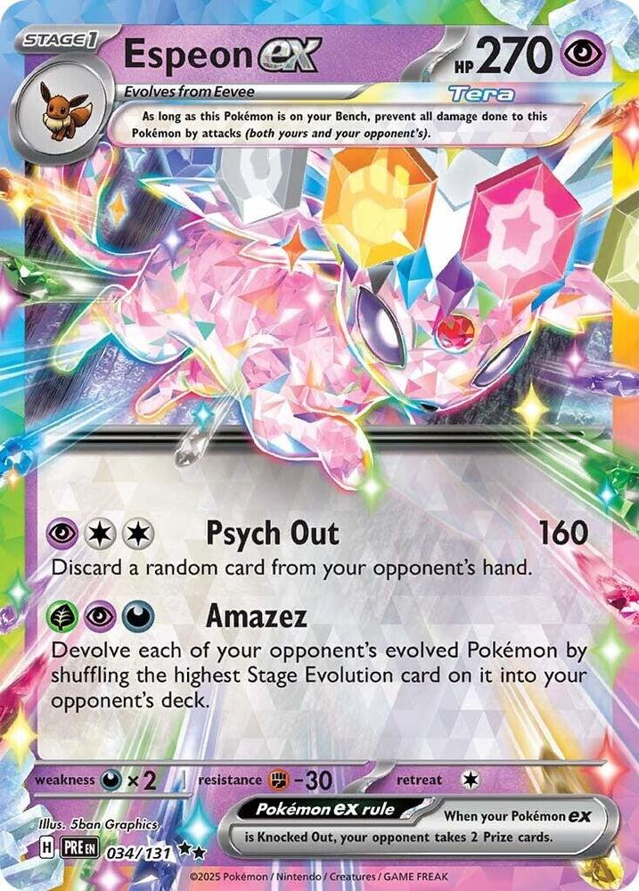 Espeon ex - 034/131 - Double Rare