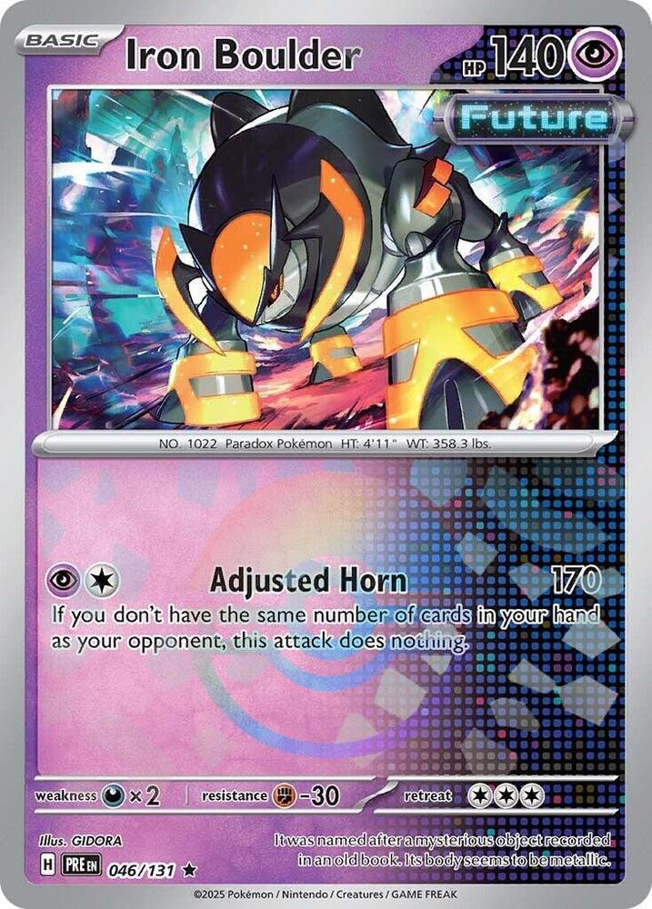 Iron Boulder (Poke Ball Pattern) - 046/131 - Rare - Reverse Holo