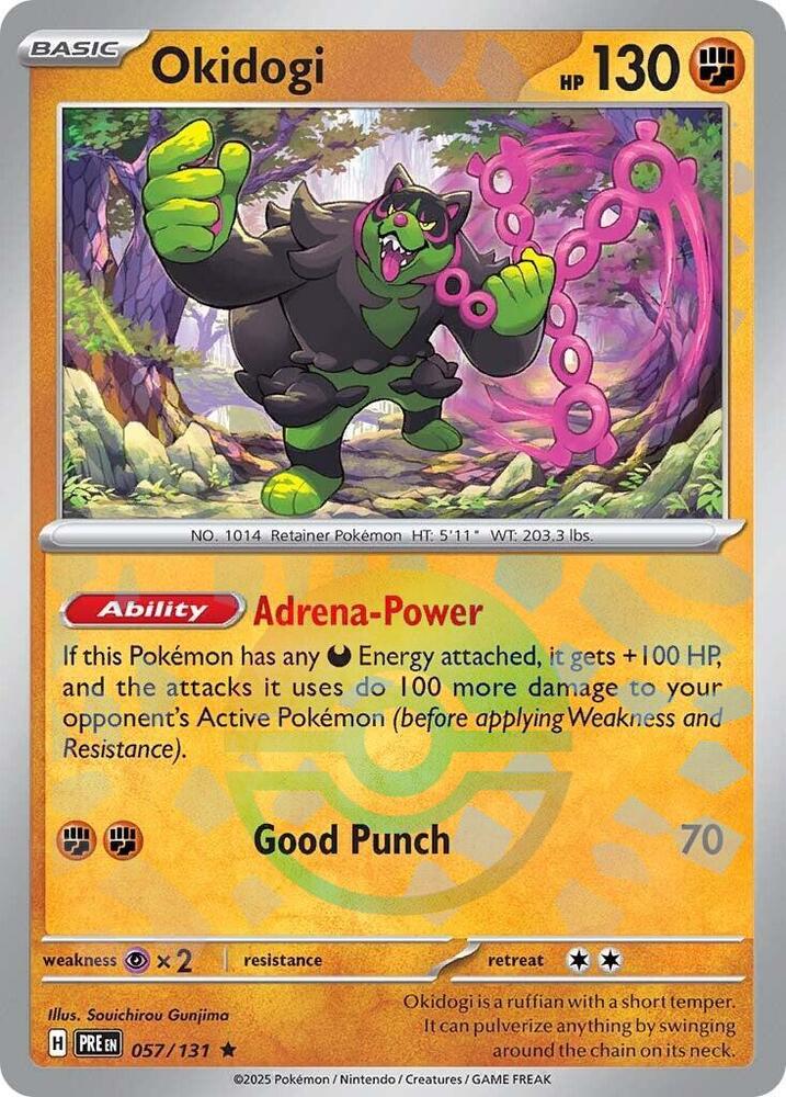 Okidogi (Poke Ball Pattern) - 057/131 - Rare - Reverse Holo
