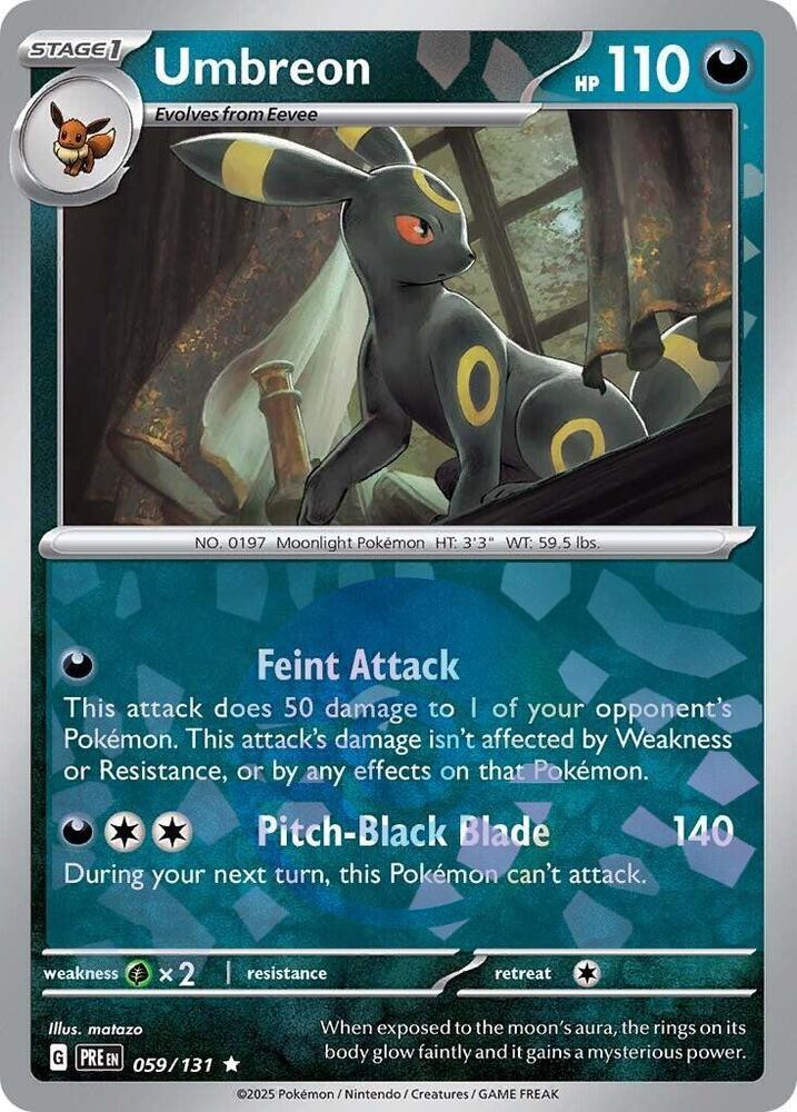 Umbreon (Poke Ball Pattern) - 059/131 - Rare - Reverse Holo