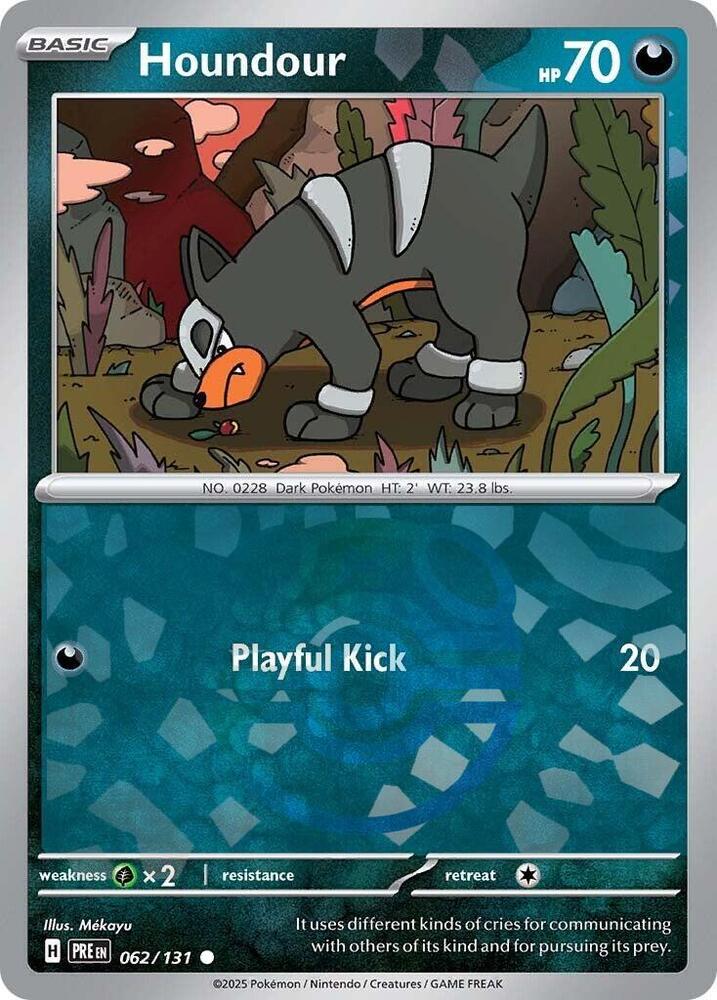 Houndour (Master Ball Pattern) - 062/131 - Common - Reverse Holo