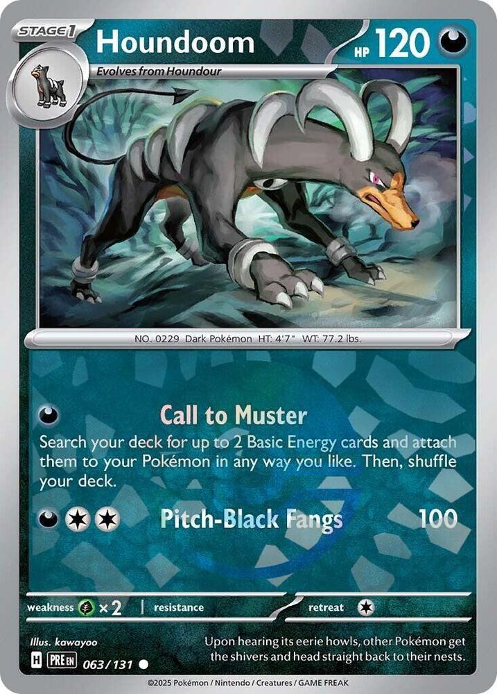 Houndoom (Poke Ball Pattern) - 063/131 - Common - Reverse Holo