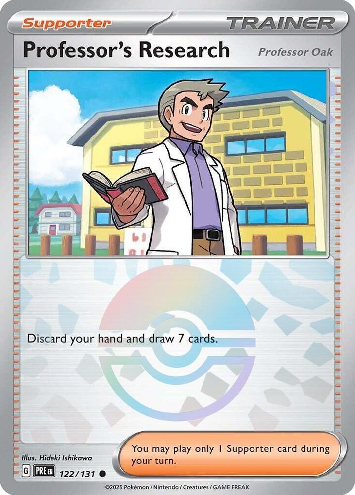 Professors Research [Professor Oak] (Poke Ball Pattern) - 122/131 - Common - Reverse Holo
