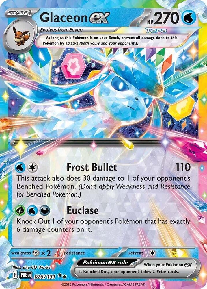 Glaceon ex - 026/131 - Double Rare Glaceon ex - 026/131 - Double Rare