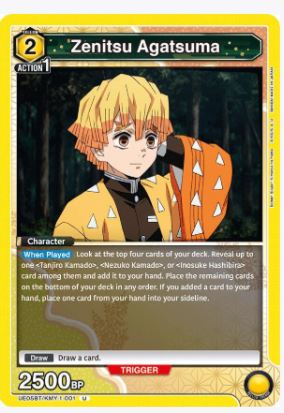 Zenitsu Agatsuma (001) - UE05BT/KMY-1-001 - Uncommon