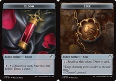 Blood // Clue Double-Sided Token - Foil