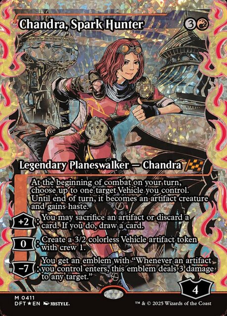 Chandra, Spark Hunter - Fracture Foil - Showcase