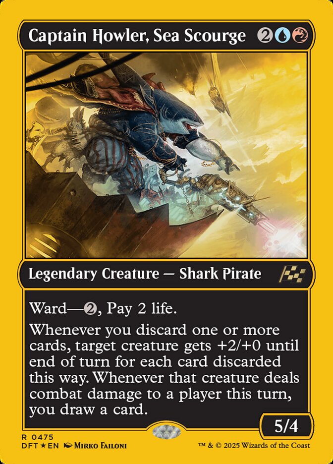 Captain Howler, Sea Scourge - First-Place Foil