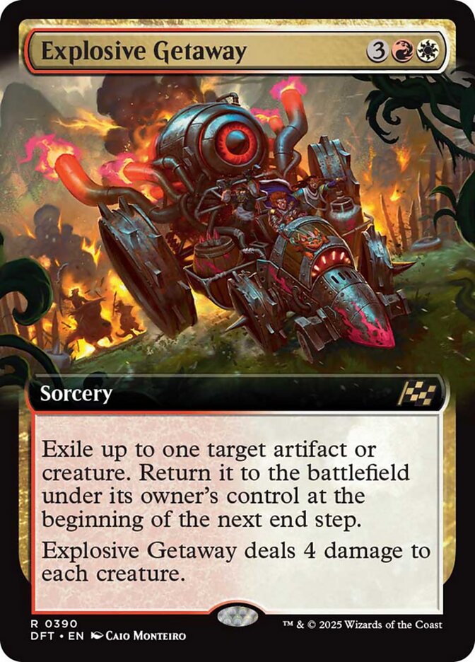 Explosive Getaway - Foil - Extended Art