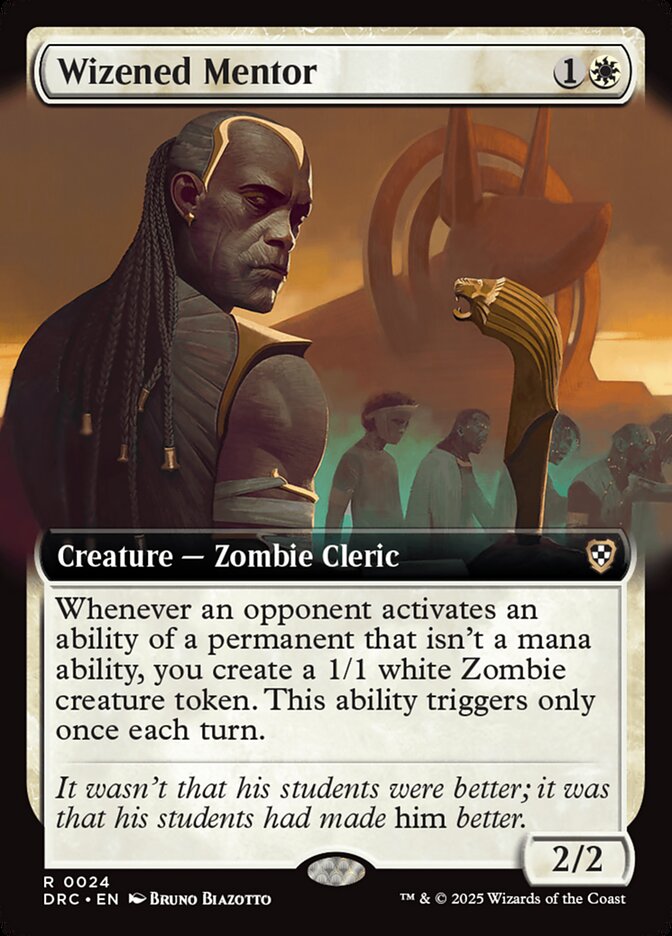 Wizened Mentor - Extended Art