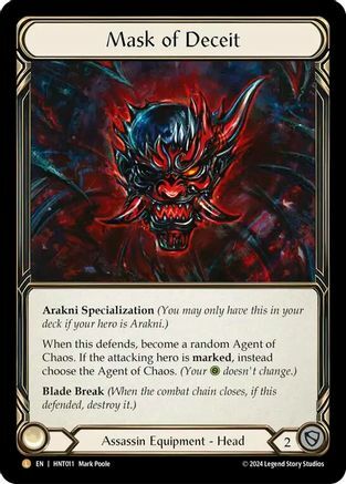 Mask of Deceit - Rainbow Foil