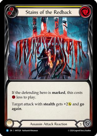 Stains of the Redback (Yellow) - Rainbow Foil