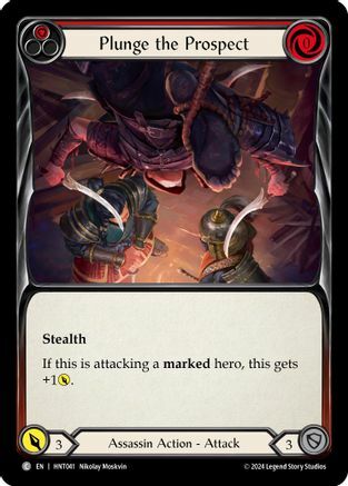 Plunge the Prospect (Red) - Rainbow Foil
