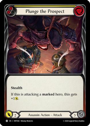 Plunge the Prospect (Yellow) - Rainbow Foil