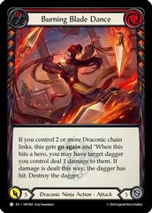 Burning Blade Dance (Red) - Rainbow Foil