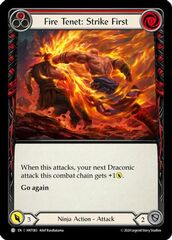 Fire Tenet: Strike First (Red) - Rainbow Foil