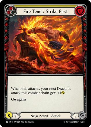 Fire Tenet: Strike First (Yellow) - Rainbow Foil