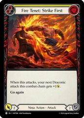 Fire Tenet: Strike First (Yellow) - Rainbow Foil