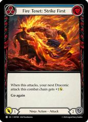 Fire Tenet: Strike First (Blue) - Rainbow Foil