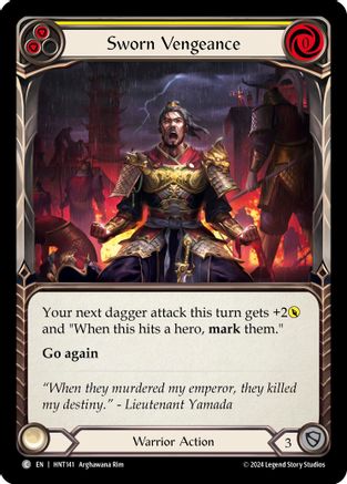 Sworn Vengeance (Yellow) - Rainbow Foil