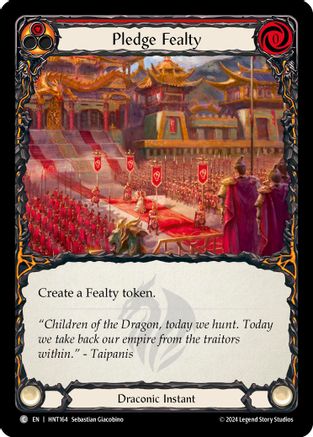 Pledge Fealty (Red) - Rainbow Foil