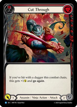 Cut Through (Red) - Rainbow Foil