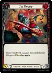 Cut Through (Red) - Rainbow Foil