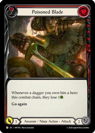 Poisoned Blade (Red) - Rainbow Foil