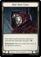 Red Alert Visor - Cold Foil