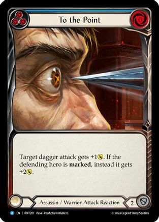 To the Point (Blue) - Rainbow Foil