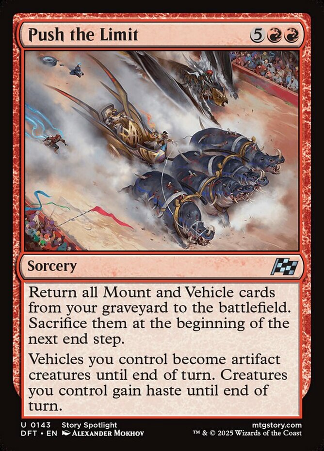 1x Push the Limit - Foil - Aetherdrift - Near Mint, English - MTG!