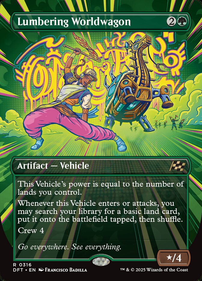 Lumbering Worldwagon (Borderless) - Foil