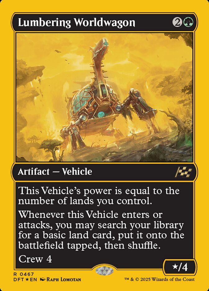 Lumbering Worldwagon - First-Place Foil