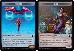 Vehicle // Pilot Double-Sided Token - Foil