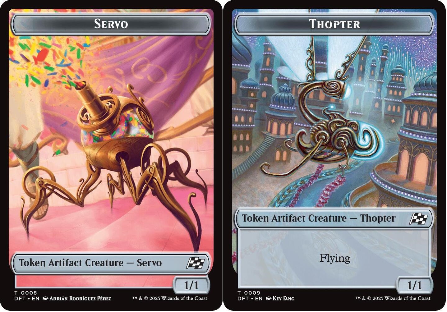 Servo // Thopter (0009) Double-Sided Token - Foil