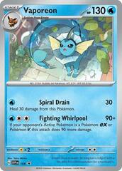 Vaporeon  - SVP168 - SVP Black Star Promos