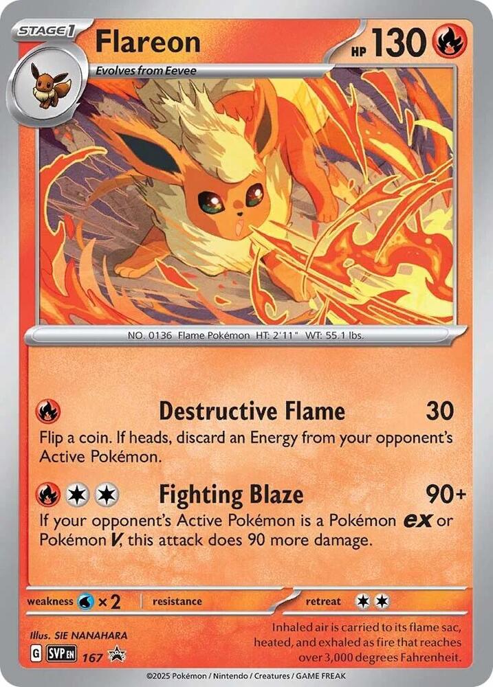 Flareon - SVP167 - SVP Black Star Promos